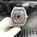 Franck Muller Vanguard Yachting V45 SC DT SS Diamond Watch - New Replica